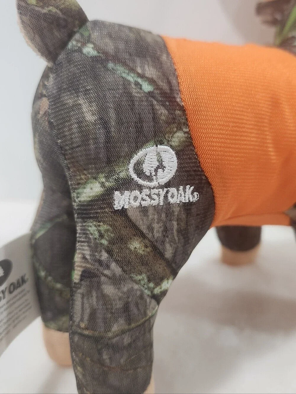 Mossy Oak Camouflage Deer Orange Hunting Vest Stuffed Plush Toy NWT